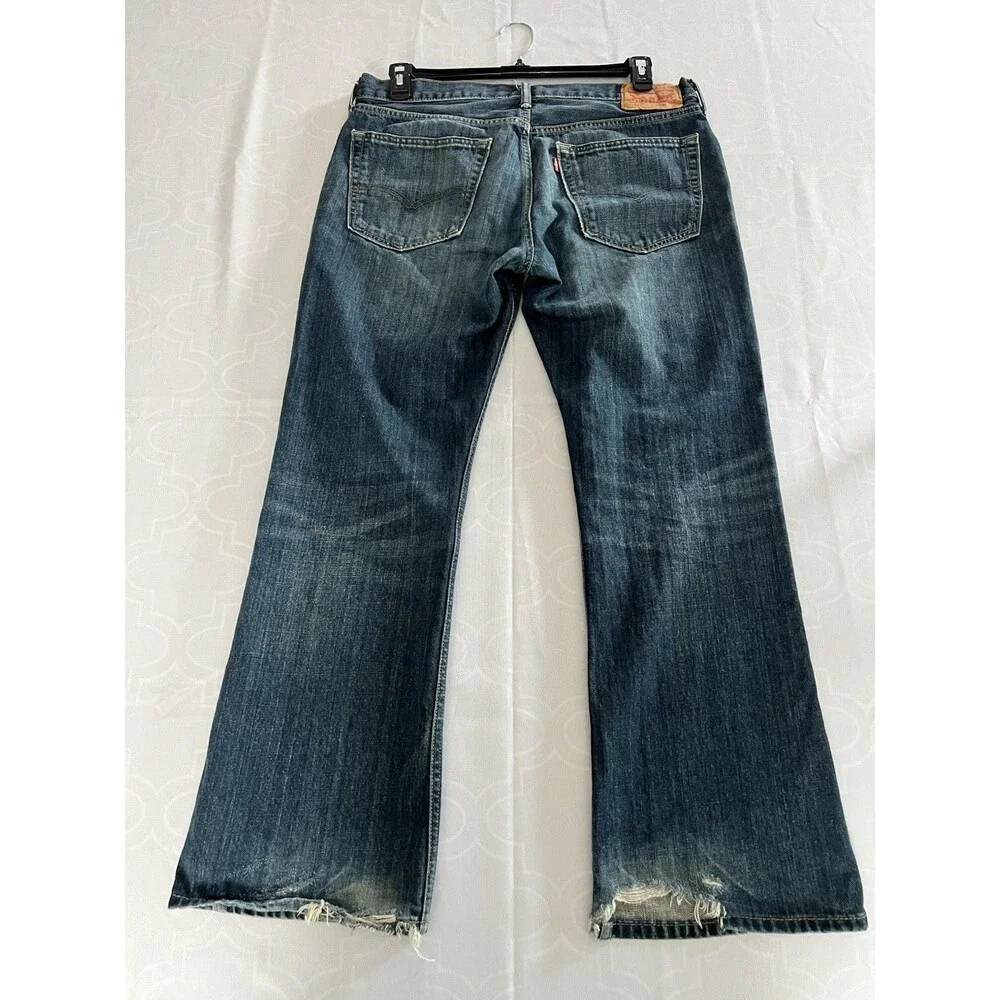 Levi’s 527 Denim Jeans Men’s 36x30 Slim Bootcut Blue Dark Wash